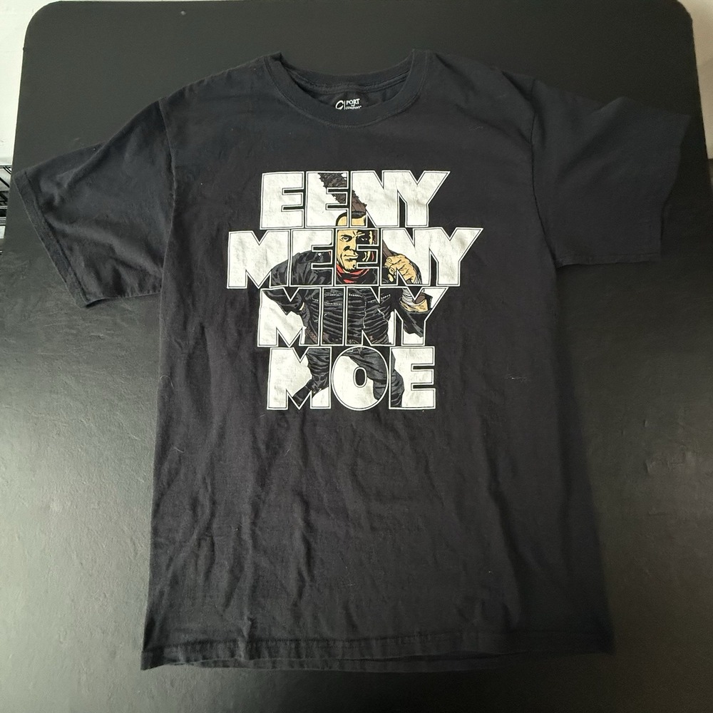 Walking Dead Official 2016 Negan T-Shirt LEENY MEENY MINY‎ MOE Robert Kirkman M